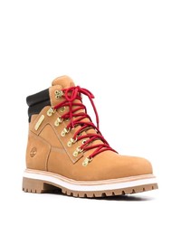 Bottes de travail en cuir marron clair Timberland