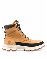 Bottes de travail en cuir marron clair Timberland