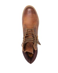 Bottes de travail en cuir marron Timberland