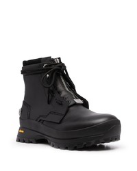 Bottes de travail en cuir noires C2h4