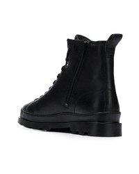 Bottes de travail en cuir noires Camper