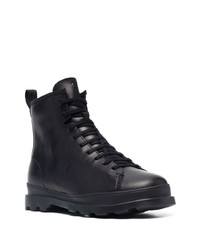 Bottes de travail en cuir noires Camper