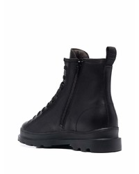 Bottes de travail en cuir noires Camper