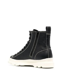 Bottes de travail en cuir noires Camper