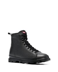 Bottes de travail en cuir noires Camper