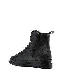 Bottes de travail en cuir noires Camper