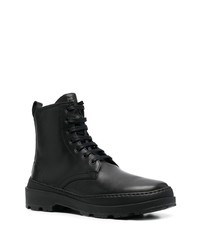 Bottes de travail en cuir noires Camper