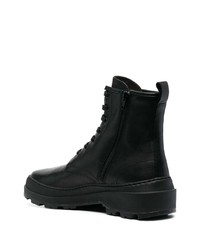 Bottes de travail en cuir noires Camper