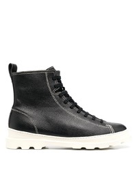 Bottes de travail en cuir noires Camper