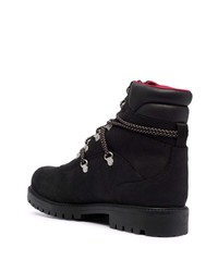 Bottes de travail en cuir noires Timberland