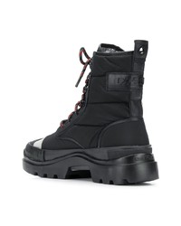 Bottes de travail en cuir noires Diesel