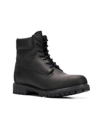 Bottes de travail en cuir noires Timberland