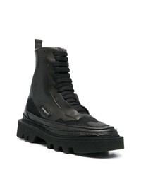 Bottes de travail en cuir noires Rombaut