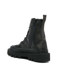 Bottes de travail en cuir noires Rombaut