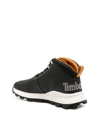 Bottes de travail en cuir noires Timberland