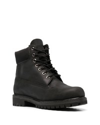 Bottes de travail en cuir noires Timberland