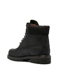 Bottes de travail en cuir noires Timberland