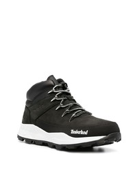 Bottes de travail en cuir noires Timberland