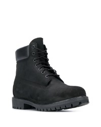 Bottes de travail en cuir noires Timberland