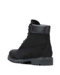 Bottes de travail en cuir noires Timberland