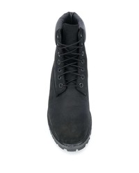 Bottes de travail en cuir noires Timberland