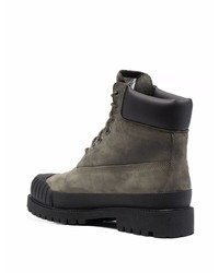 Bottes de travail en cuir olive Timberland