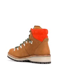 Bottes de travail en cuir tabac PS Paul Smith