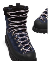 Bottes de travail en daim bleu marine Diemme