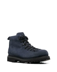 Bottes de travail en daim bleu marine Buttero