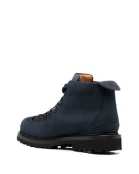 Bottes de travail en daim bleu marine Buttero