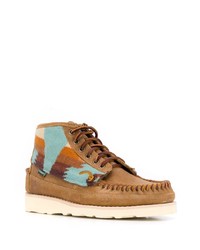 Bottes de travail en daim marron clair Sebago