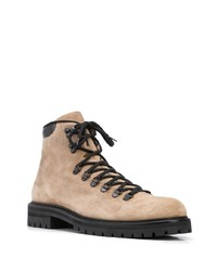 Bottes de travail en daim marron clair Common Projects