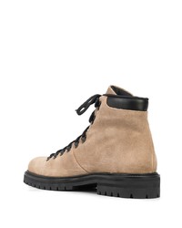 Bottes de travail en daim marron clair Common Projects