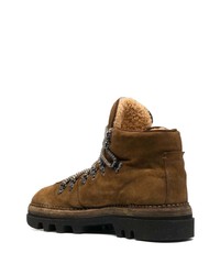 Bottes de travail en daim marron foncé Eleventy