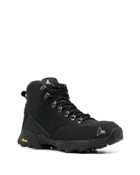 Bottes de travail en daim noires Roa