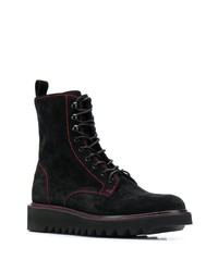 Bottes de travail en daim noires Giuseppe Zanotti