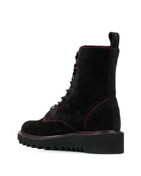 Bottes de travail en daim noires Giuseppe Zanotti