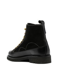 Bottes de travail en daim noires PS Paul Smith