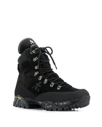 Bottes de travail en daim noires Premiata