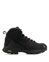 Bottes de travail en daim noires Roa