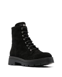 Bottes de travail en daim noires Giuseppe Zanotti