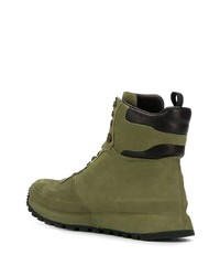 Bottes de travail en daim olive Officine Creative