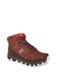 Bottes de travail en toile bordeaux