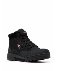 Bottes de travail en toile noires Fila