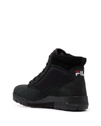 Bottes de travail en toile noires Fila