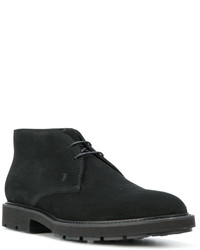 Bottes en caoutchouc noires Tod's