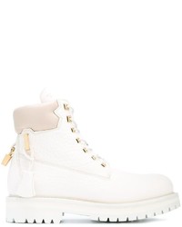 Bottes en cuir blanches Buscemi