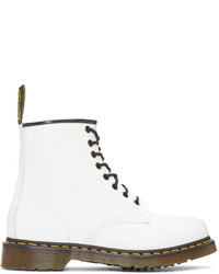 Bottes en cuir blanches Dr. Martens