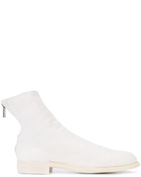 Bottes en cuir blanches Guidi