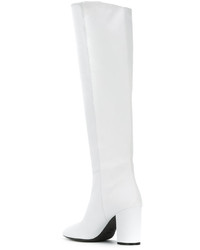 Bottes en cuir blanches Off-White